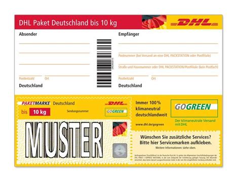 dhl Hermes beschriftung